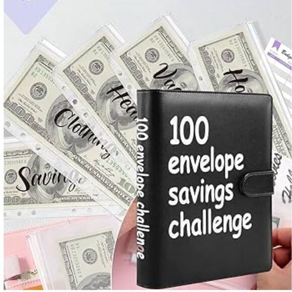 100 Envelopes Money Saving Challenge Binder, Easy And Fun Way To Save 5, 050, - Picture 2 of 6
